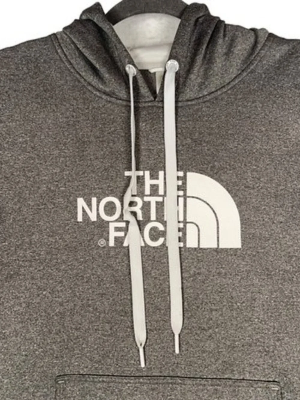 The North Face Pullover Hoodie Size XL Grey Kangaroo pocket